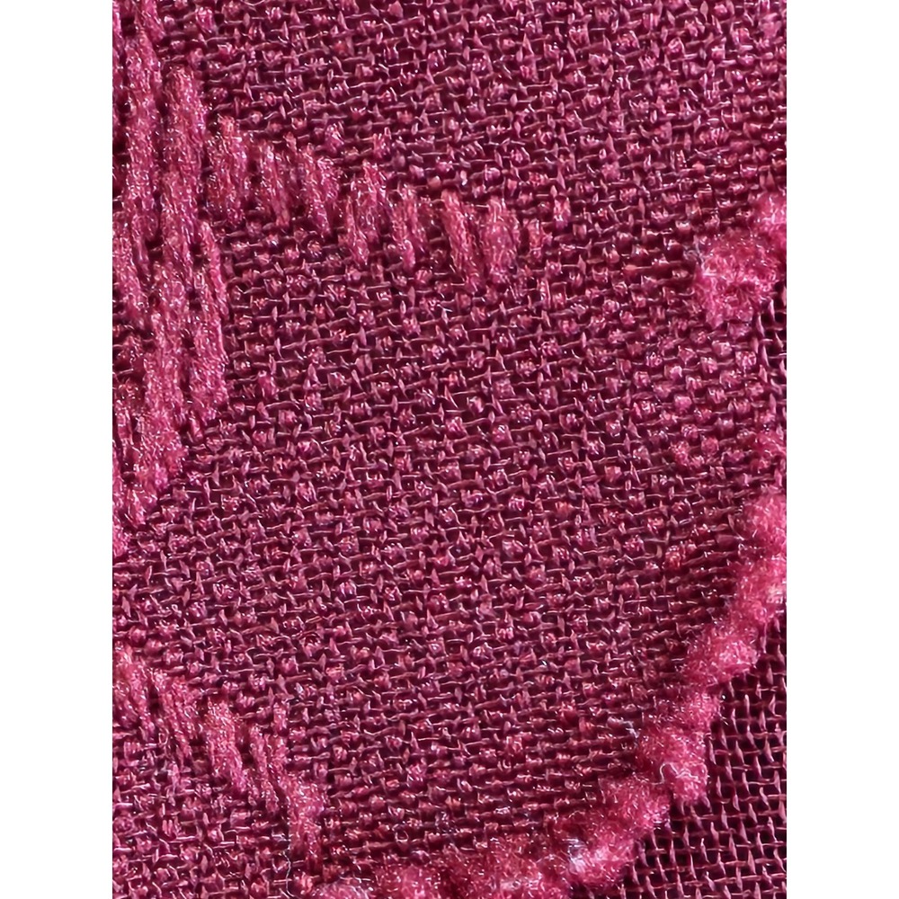 Torrid Blouse Top Womens 2 Maroon Sheer Floral Lace Overlay Keyhole Back Party - Picture 11 of 15